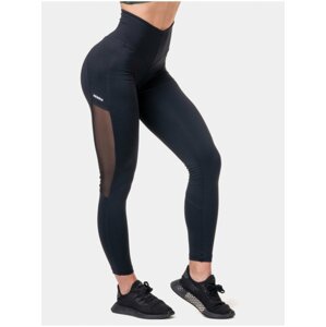 Černé dámské sportovní legíny NEBBIA High Waist Mesh