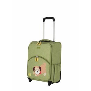 Zelený dětský kufr Travelite Youngster 2w Dog