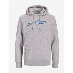 Světle šedá mikina s kapucí Jack & Jones Nimbus