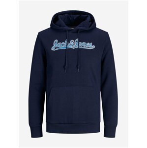 Tmavě modrá mikina s kapucí Jack & Jones Nimbus