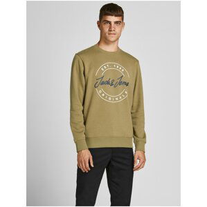 Khaki mikina Jack & Jones Jerry