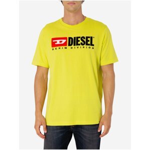 Žluté pánské tričko Diesel Just-Division
