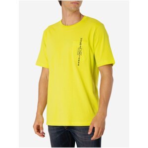 Žluté pánské tričko Diesel Just-Pocket