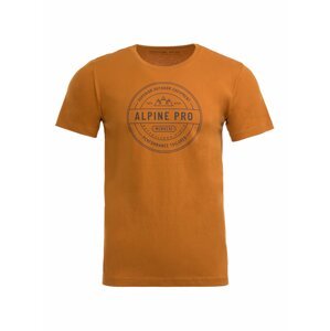 Hnědé pánské tričko Alpine Pro Jael