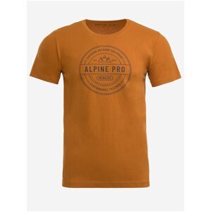 Hnědé pánské tričko Alpine Pro Jael