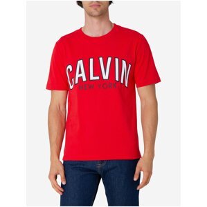 Červené pánské tričko Calvin Klein Jeans