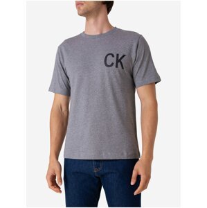 Šedé pánské tričko Calvin Klein Jeans