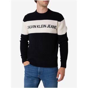 Černý pánský vlněný svetr Calvin Klein Jeans