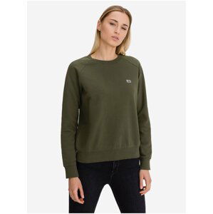 Mikina Plain Crew Neck Sws Olive Green Lee