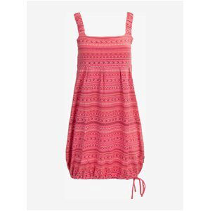 Růžové dámské vzorované šaty Alpine Pro