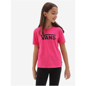 Černo-růžové holčičí tričko Vans Flying