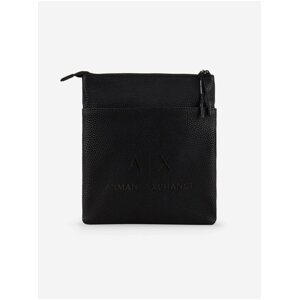 Černá pánská malá crossbody taška s nápisem Armani Exchange