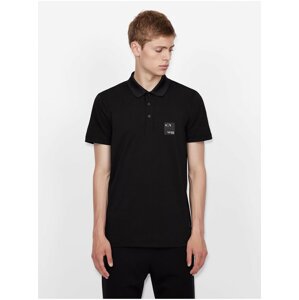 Černé pánské polo tričko Armani Exchange