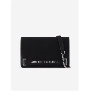 Černá malá crossbody kabelka Armani Exchange