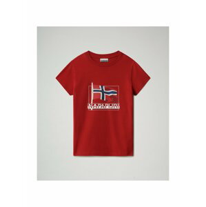 Červené dětské tričko Napapijri Seji