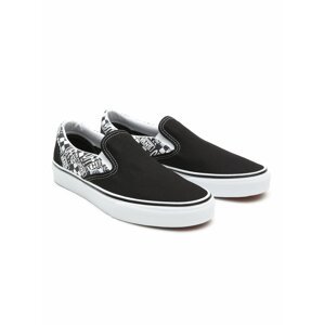 Bílo-černé pánské vzorované slip on Vans Classic