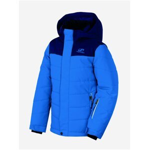 Modrá dětská zimní prošívaná lyžařská bunda Hannah