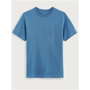 Modré basic tričko Celio Tebox