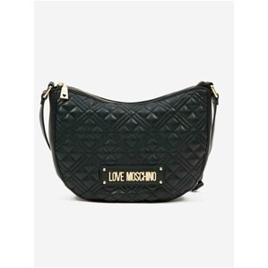 Černá dámská malá vzorovaná crossbody kabelka Love Moschino