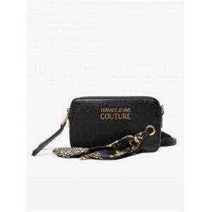 Černá dámská malá crossbody kabelka s ozdobnými detaily Versace Jeans Couture Thelma