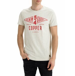 Bílé pánské tričko Superdry Copper Label Tee