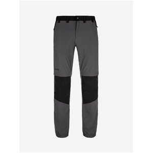 Černo-šedé pánské kalhoty Kilpi Hosio-M