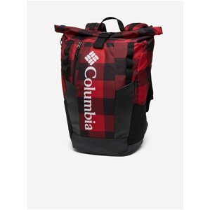 Černo-červený kostkovaný batoh Columbia Convey™ 25L Rolltop Daypack