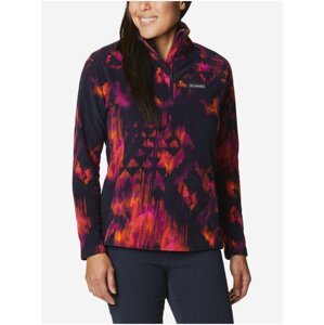 Červeno-modrá dámská vzorovaná fleecová mikina Columbia Ali Peak™ II 1/4 Zip