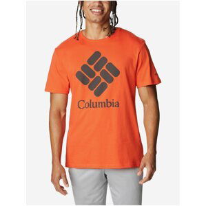 Oranžové pánské tričko Columbia Trek™ Logo Short Sleeve