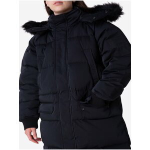 Černý dámský prošívaný zimní kabát Bae Calvin Klein Jeans