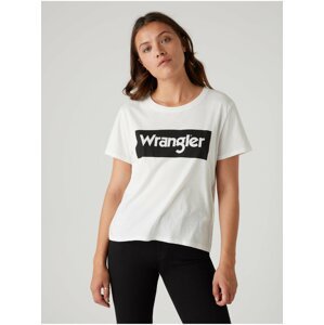 Bílé dámské tričko Wrangler Box