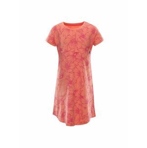 Růžovo-oranžové holčičí vzorované šaty Alpine Pro TERESO