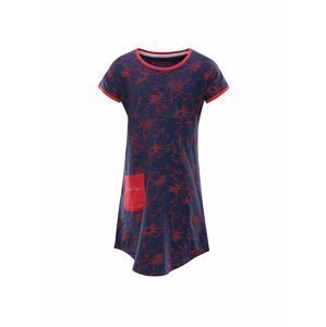 Červeno-modré holčičí vzorované šaty Alpine Pro TERESO