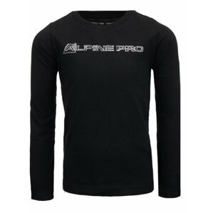 Černé dětské tričko s nápisem Alpine Pro BERMO