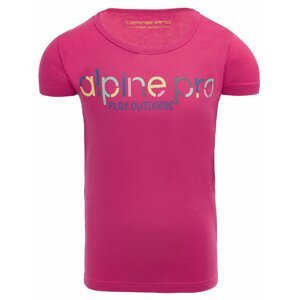 Růžové dětské tričko ALPINE PRO LODDO