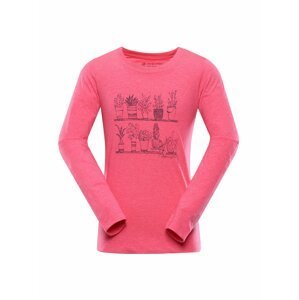 Dětské bavlněné triko ALPINE PRO RIMONO růžová