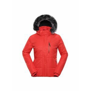 Červená dámská zimní bunda s kapucí Alpine Pro GABRIELLA 5