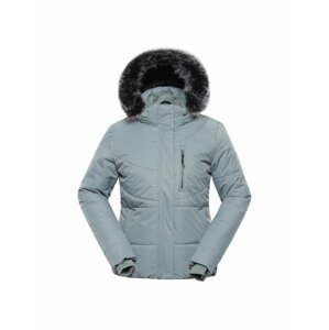 Šedá dámská zimní bunda s kapucí Alpine Pro GABRIELLA 5