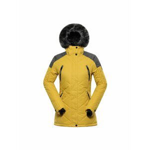 Hořčicová dámská zimní bunda Alpine Pro ICYBA 7