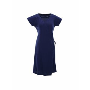 Tmavě modré dámské zavinovací šaty Alpine Pro SOLEIA