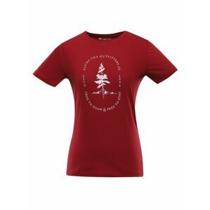 Dámské bavlněné triko ALPINE PRO MELLA červená