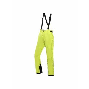 Neonově zelené pánské lyžařské kalhoty Alpine Pro SANGO 9