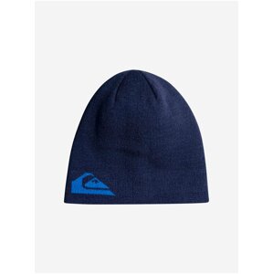 Modrá klučičí vzorovaná oboustranná čepice Quiksilver M&W Youth Beanie