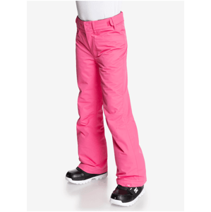 Neonově růžové holčičí sportovní kalhoty Roxy Back Yard Girl