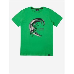 Zelené klučičí tričko s potiskem O'Neill Circle Surfer