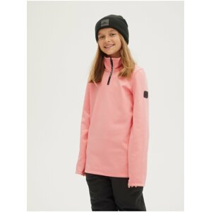 Světle růžová holčičí fleecová mikina O'Neill Solid Fleece