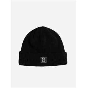 Černá dámská žebrovaná zimní čepice Roxy Harper Beanie