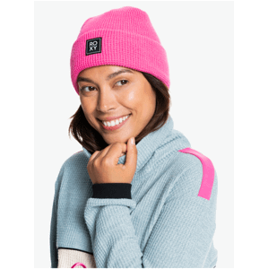 Tmavě růžová dámská žebrovaná zimní čepice Roxy Harper Beanie