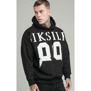 Černá unisex mikina s kapucí SikSilk