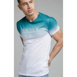 Modro-bílé pánské tričko SikSilk